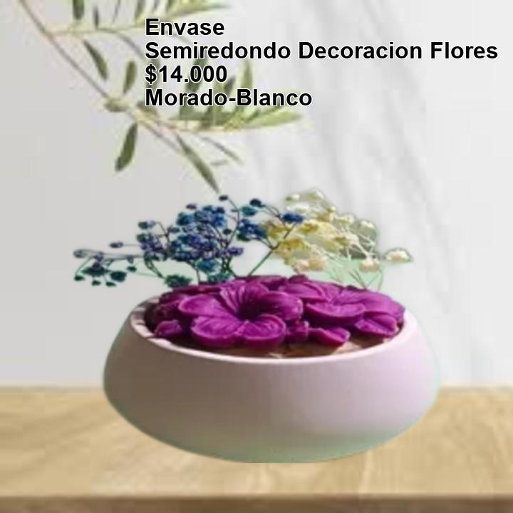 semiredondo decoracion flores